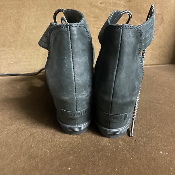 Sorel lace up wedge sandal (black) - Picture 4 of 4